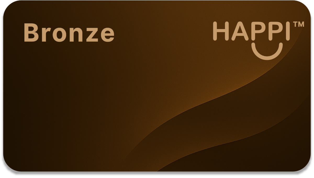 Bronze HAPPI Membership card